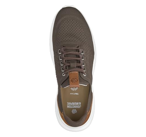 Image of Johnston & Murphy Men's Amherst 2.0 Knit Plain Toe Dark Brown Knit 14 Medium