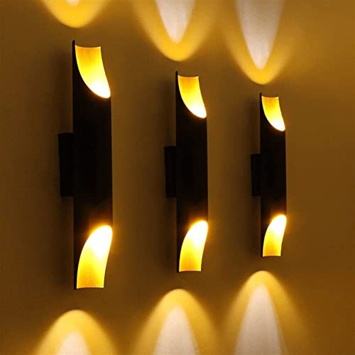 Luz LED cálida de pared creativa con diseño metálico antideslumbrante 2