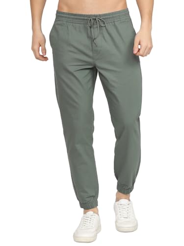 Image of Highlander Men's Cargo Jogger Trousers | Perfect for Casual Outings,Travel & Work Wear with Utility Pockets