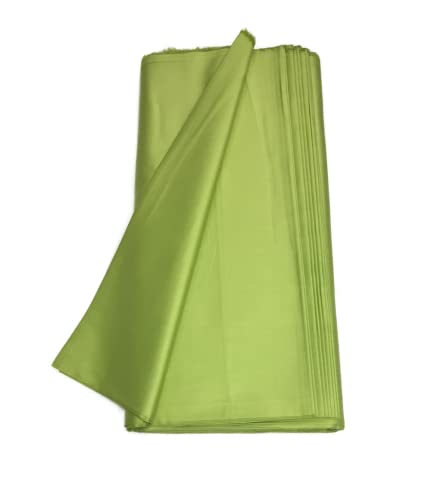 Image of BKRKJ Women's Cotton Silk Unstitched Fabric by Meter for Sewing Suit Salwar Chudidar Patiyala Shirt Kameez Blouse Kurta Pyjama Pathani jam Glace (5 Meter, Light Parrot Green)