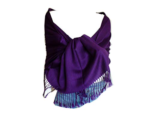 SCARF_TRADINGINC® Large Soft 100% Twill Pashmina Scarf Shawl Wrap