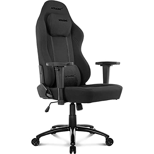 AKRacing Silla Gaming, Tela, Black, tamaño único Cover