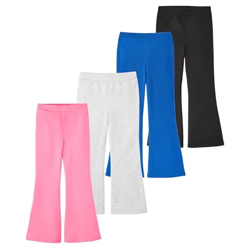 Image of Garanimals Baby & Toddler Girl Solid Flare Legging Pants - Machine-Washable Kid's Clothes - Size 0-6T - 4 Pack