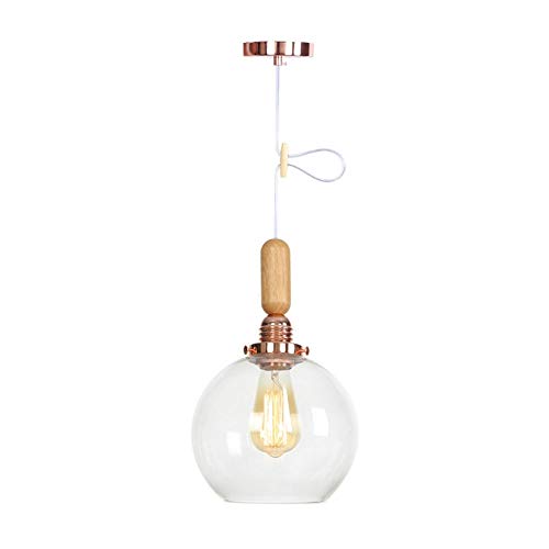 Lustre de petite taille en verre pour éclairer efficacement un café sombre