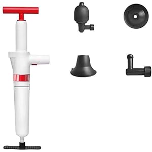 EndyAk handmatige luchtafvoerblaster – hogedruktoiletplunjer voor klompen in toiletten, keuken, badkuip, douches en gootsteen