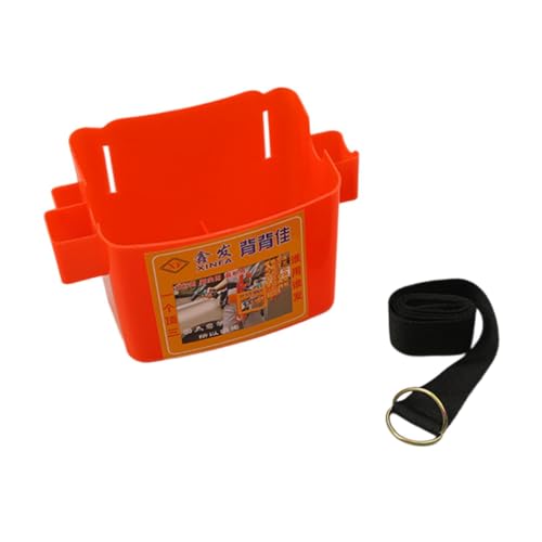 Ｂｅｓｇａ Caixa de ferramentas de cintura, organizador de ferramentas, estojo de armazenamento, balde, com suporte para cinto para carpinteiros, homens, Vermelho