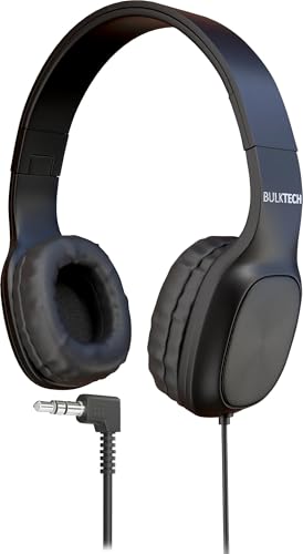 1 Pack Wired On-Ear Leather Headphones with 3.5mm Connector...