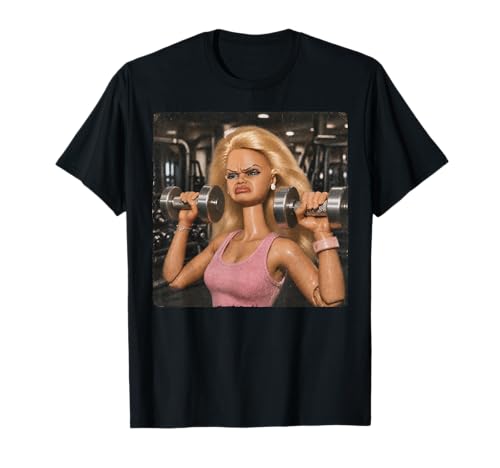 Funny Disgusting Gym Girl Vintage Workout Meme Humor T-Shirt