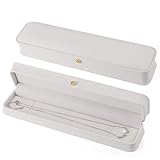 iSuperb Set of 2 Long Chain Necklace Box Velvet Interior Jewelry Gift Box Case Necklace Pendant Box...
