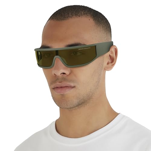 Image of Armani Exchange mens Ax4153su Universal Fit Rectangular Sunglasses