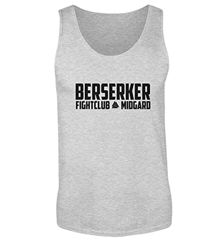 Camiseta de tirantes para hombre gris Berserker Fightclub para entrenar en el gimnasio