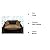 Zippy Faux Leather Sofa Dog Bed - Large - Brown & Mocha Jumbo Cord