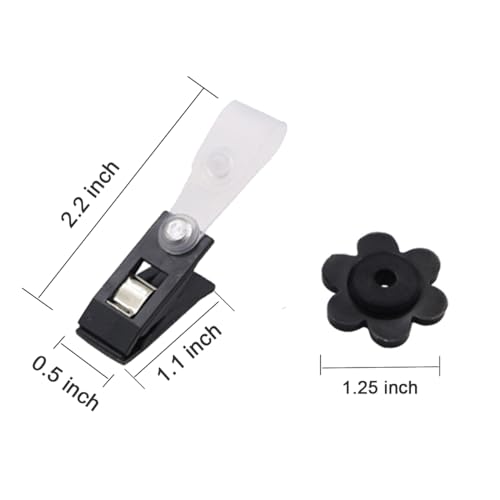 Ekev 10 Pack Garden Flag Rubber Stoppers And Adjustable Anti-Wind Clips - Flag Stops Accessories Hardware For Garden Flag Poles Stand thumb #2