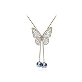 Collar de mariposa con temperamento, inteligente para mujer