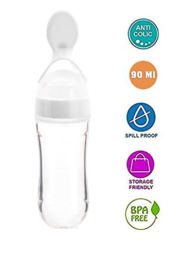 Image of Baby Feeding Set All in One 1- Baby Food Fruit Nibbler 1- Baby Food Feeder 1- Baby Heat Sensor Feeding Spoon (Multicolor2)