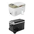 EUHOMY 12 Volt 23QT and 37QT Car Refrigerators, Portable Freezers with 12/24V DC & 110-240V AC for Car, RV, Camping, Travel