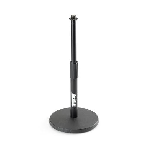 Pied de microphone de table On-Stage DS7200B noir ajustable pour studio - 2