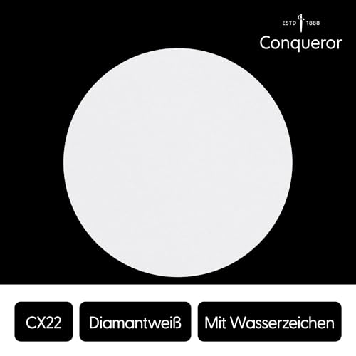 Conqueror Wove Briefpapier DIN A4 (100 g/m², Glatt, Diamond White, mit Wasserzeichen) – Premium Feinstpapier für Geschäftsbriefe, hochwertige Dokumente & exklusive Korrespondenz, 2500 Blatt