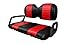 ICON Staple On Golf Cart Seat Covers (2 Stripe) Choose From 30 Colors, Custom Golf Cart Seat Covers, Handmade-Golf-Cart-Seat-Covers, Up To Par Covers