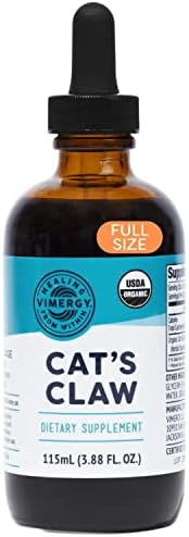 Vimergy USDA Organic Cat’s Claw Extract, 57 Servings – Alcohol Free Cat’s Claw Tincture - Supports A Healthy Immune System - Gluten-Free, Non-GMO, Kosher, Vegan & Paleo Friendly (115 ml)