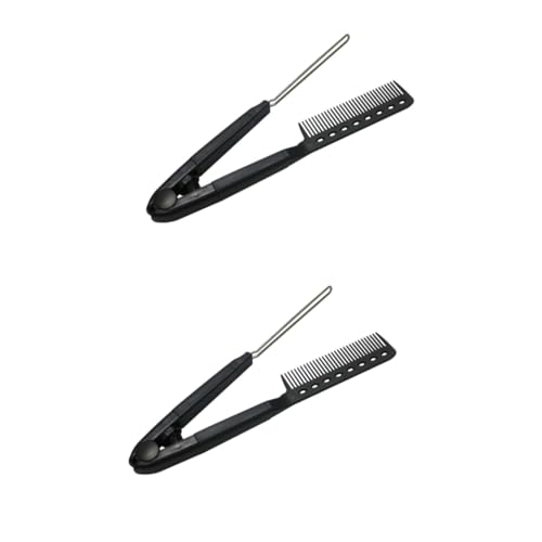 Cepillo alisador de cabello compacto 2 piezas miniatura 1
