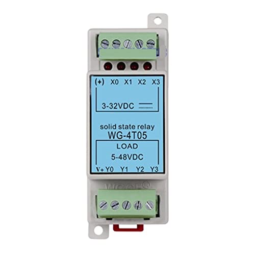 Relais statique 4 boucles 5A SSR Dengan module commutation rail DIN