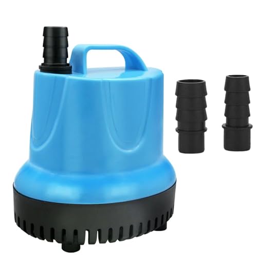 Image of VAYINATO 80W | 3200L /Hr | Lifts Upto 3m (Blue) Bottom Suction Low Water Level Dry Run Safe Submersible Water Pump For Aquarium, Koi Ponds, Hydroponic and Water Fountains by Petzlifeworld
