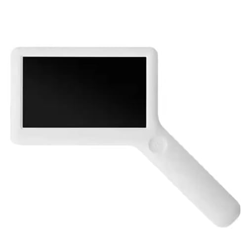 Aiuto visivo elettronico, lente d'ingrandimento digitale portatile, 6 luci LED, zoom 3-10x, ausilio di lettura ricaricabile per ipovedenti e ipovedenti