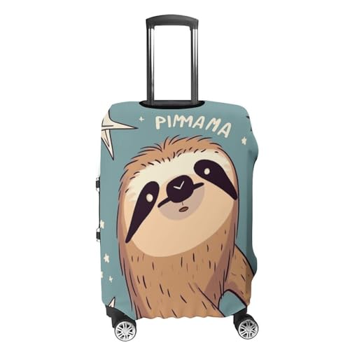 Funny Sloth Stars Printed Luggage Cover Protector, Fits 18-32 Inch Luggage4