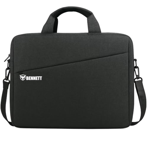 Bennett Mystic 15.6 inch Laptop Shoulder Messenger Sling Office Bag (Black)