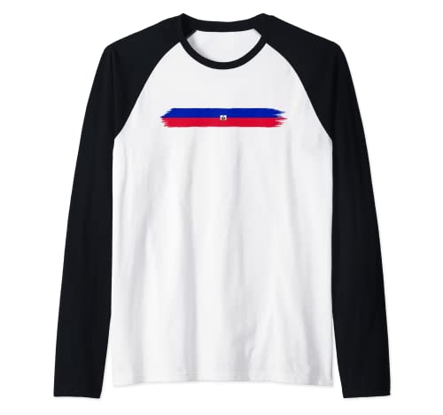 Haiti For women Haitian thin Flag for Men Haiti Raglan Baseball Tee