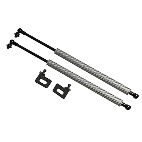 DZSQHDSAF Compatible para Subaru para Forester SG 2002-2009 Capó Delantero Puntales De Gas Amortiguadores De Varilla De Apoyo Muelle neumático(Plata)