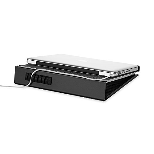Rolodex Mesh Workspace Laptop Stand, Black/Silver (82410) - Thumbnail 7
