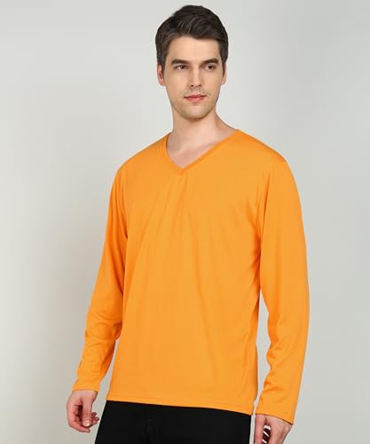 Image of INKKR Men's Solid Plain V-Neck T-Shirt