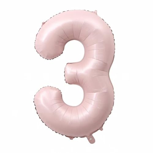 Alaoo Foil Ballons,Numéro 3 Ballons Fête Grands 40pouces,Ballon Anniversaire Pour Femmes Filles...