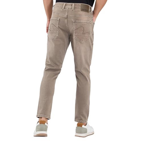 Image of Spykar Men's Kano Slim Fit Mid-Rise Jeans (Ankle Length)
