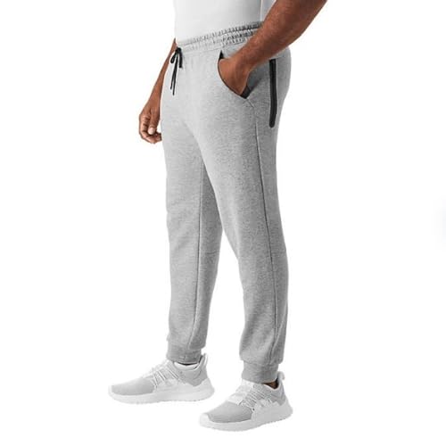 Member's Mark Men's Regular Fit Everyday Active Jogger Pant (US, Alpha, Medium, Regular, Regular, Medium Grey Heather)2