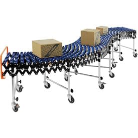 Global Industries 168111 Portable Flexible & Expandable Conveyor Nylon Skate Wheels - 175 lbs