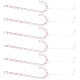 FHGSPQWM 6 divisions en forme de bâton de bonbons transparent moulé ornement supplémentaire en polyacrylate de Noël pont suspendu pour la décoration de fête de famille en acrylique Candy Staff