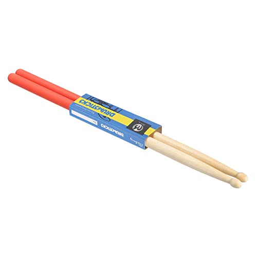PATIKIL Baquetas de madera de arce, mango antideslizante, 7 A, naranja, 1 par para batería, instrumentos musicales de percusión Cover