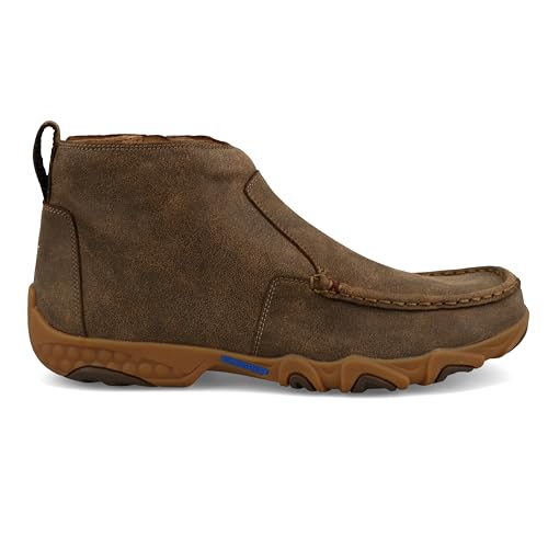 Twisted X Men's 4" Chelsea Driving Moc, Moc Toe with CellStretch, Bomber, 12 W4