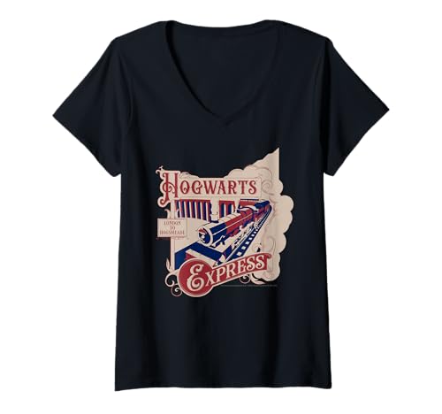 Mujer Harry Potter Nuevo diseño 2025 Hogwarts Express Camiseta Cuello V