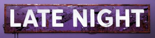 Vintage Bar Tin Sign Late Night Pub Cafe Coffee Shop Wall Decoration 4x16 Inch