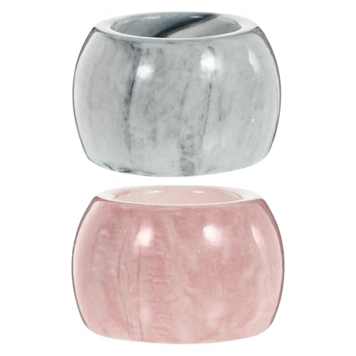 GALPADA 2個 大理模様 製 電動歯ブラシホルダー 耐久ある収納ラック バスルーム用 おしゃれで実用的なスタンド