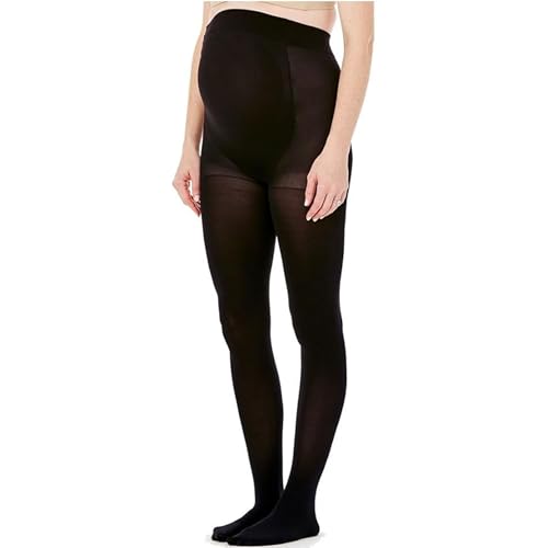 Ingrid & Isabel - Opaque Maternity Tights - Black Maternity Tights & Hosiery With Non Binding Waistband...