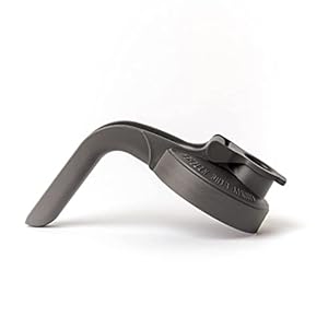 County Line Kitchen – Mason Jar Flip Cap Lid with Handle, Airtight and Leak-Proof Seal – Wide Mouth, Gray