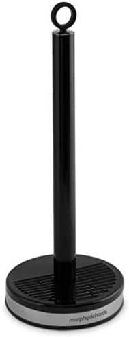 Morphy Richards 976012 Dune Towel Pole with Weighted Base, Anti-Slip Feet, Stainless Steel, Black