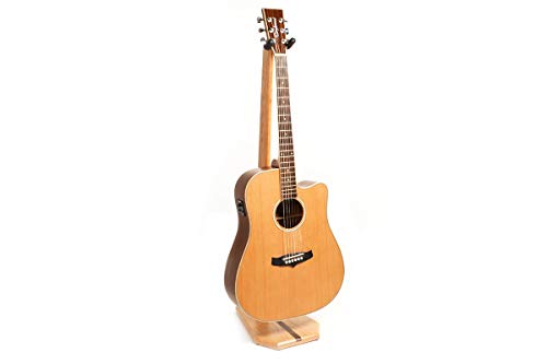 Ruach Support de guitare acoustique GS-5 en bois pour guitare acoustique et électrique – Fait à la main en cerisier et… - Les Beatles, Paul McCartney, John Lennon, RIngo Starr, George Harrison Ruach Support de guitare acoustique GS-5 en bois pour guitare acoustique et électrique – Fait à la main en cerisier et… – Image 3