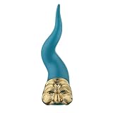 Bongelli Preziosi Horn Horn Pulcinella petrol 21 cm Marmorino