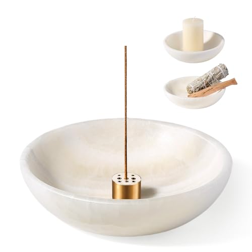 Handmade Natural Marble Incense Hold with 9 Holes